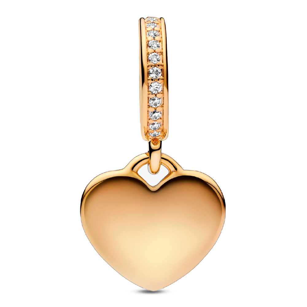 Pandora Gold Charms Heart Pendant Charm 768761C01