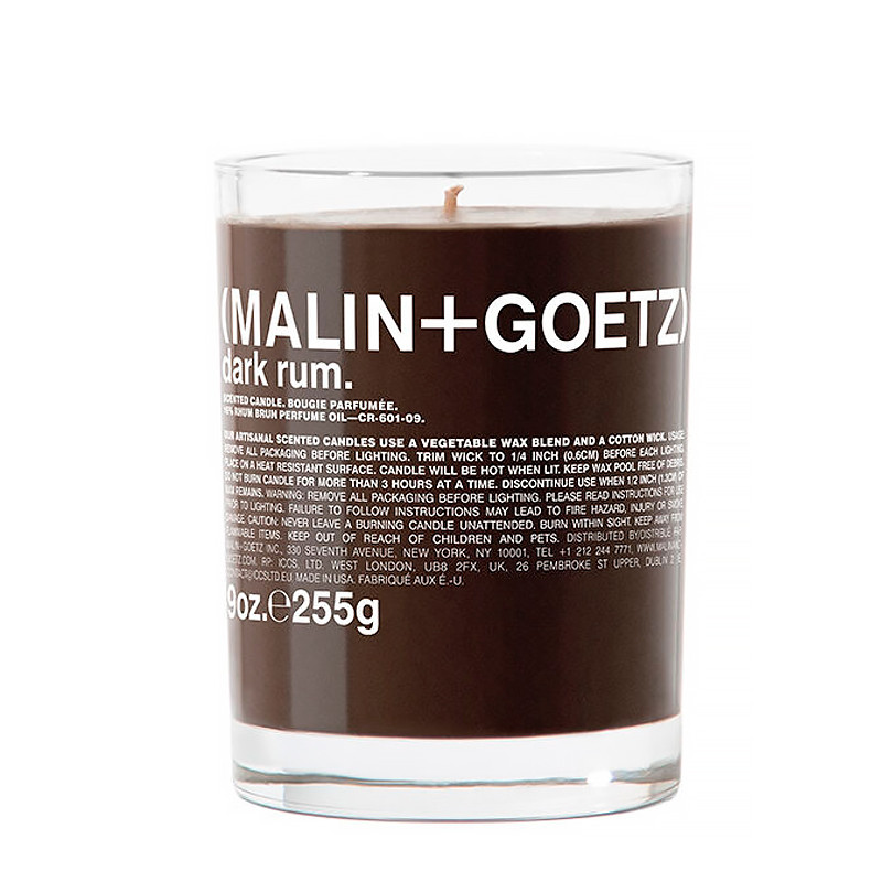 Malin+goetz Hogar Dark Rum Candle Vela Arómatica