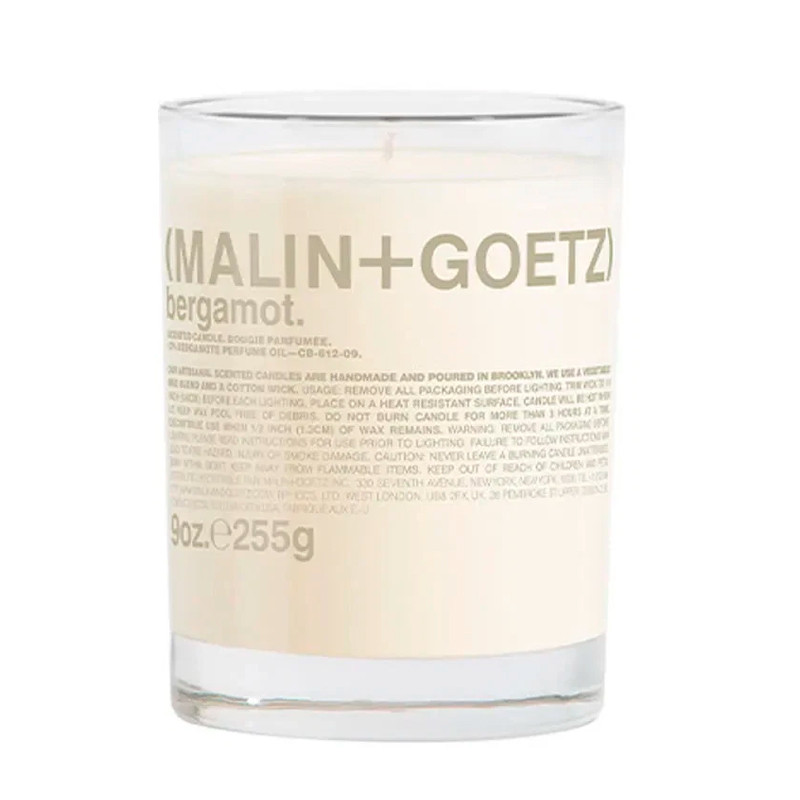 Malin+Goetz Amber Home Bergamot Candle