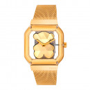 d-bear-party-analog-uhr-mit-goldstahlarmband