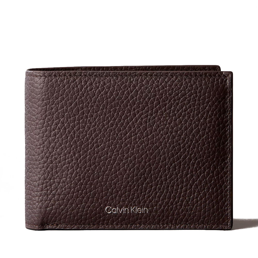 Calvin Klein Jeans Men's Wallets And Purses For Trifold Grained Leather Wallet With Rfid