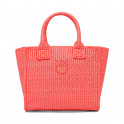 Mini Raffia Beach Shopper Tote Bag