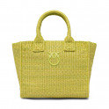 Mini Raffia Beach Shopper Tote Bag