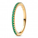Anello a fascia verde brillante 162999C03