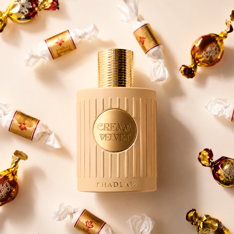 Khadlaj Cream Velvet Extracto de Perfume 100 ml - Perfume gourmet de Caramel Vainilla Almizcle – imagen 2