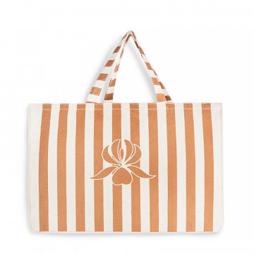 Sisley Web Gift Striped Sun Bag Brown