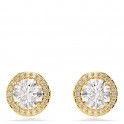 Una Angelic round stud earrings