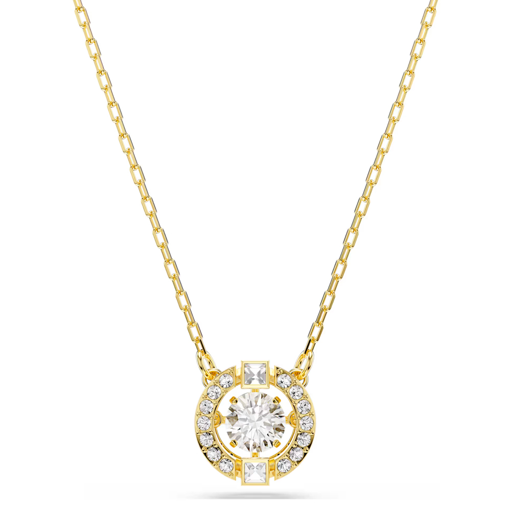 Swarovski Light/Gold/White Necklaces Angelic Pendant