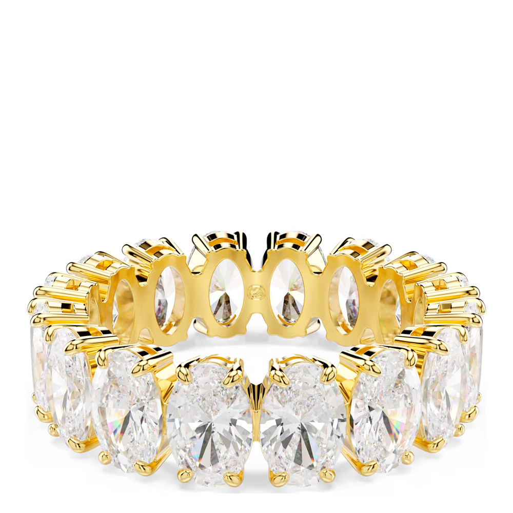 Swarovski Light/White/Gold Rings Matrix Ring