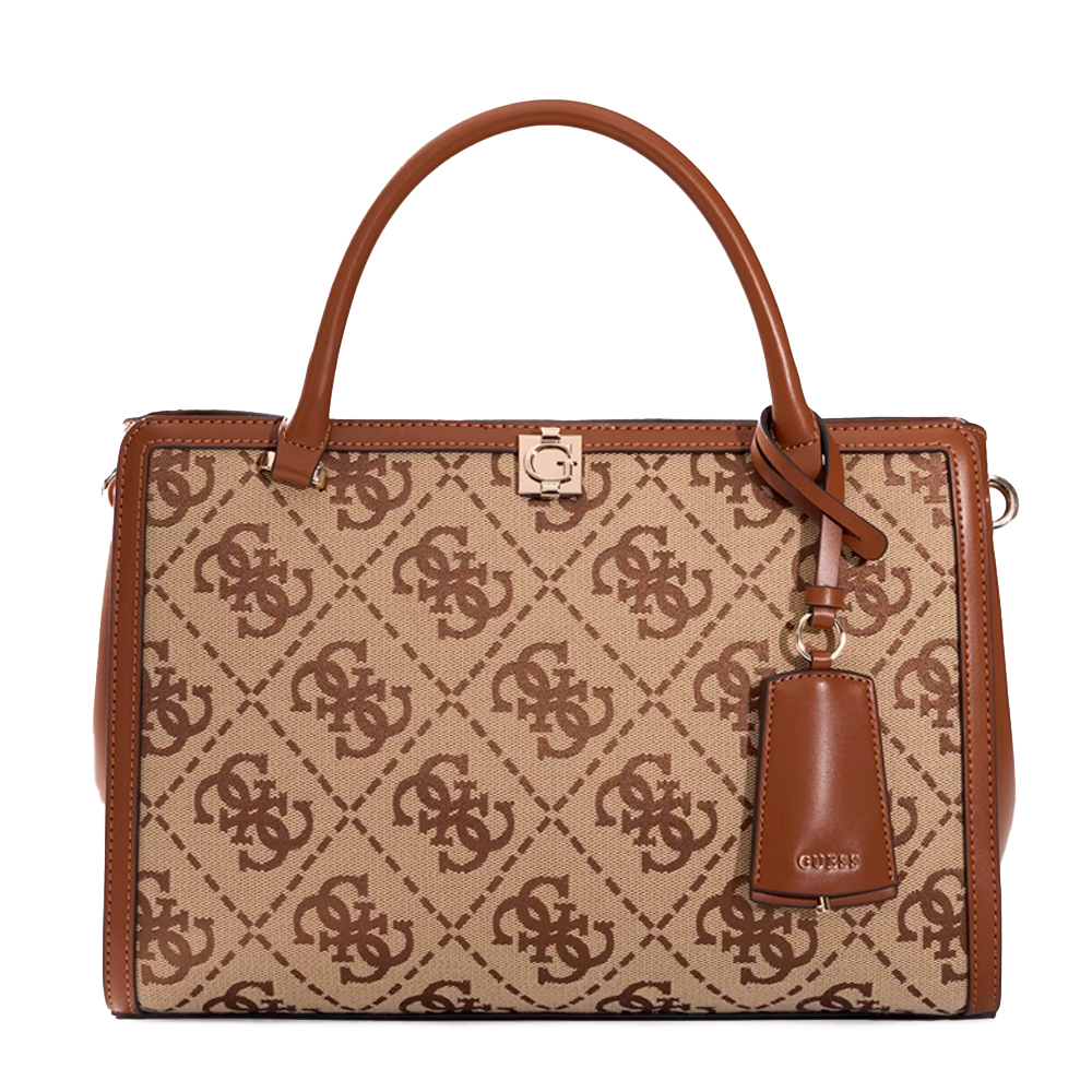 Guess Women's Gold Bags, Toiletry Bags And Suitcases For Audrey Logo Shoulder Bag