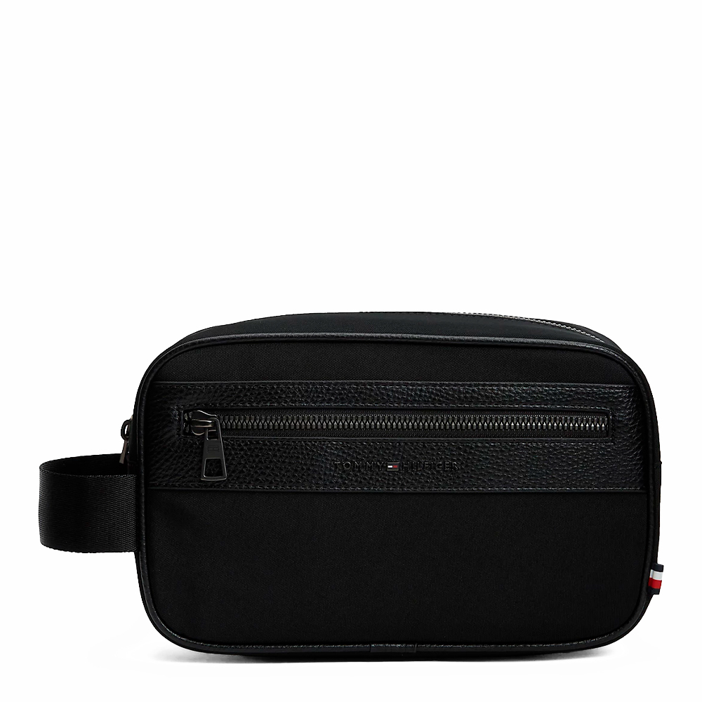Tommy Hilfiger Herren Schwarz Kosmetiktasche Th Repreve Washbag Am0am14514 - Image 3