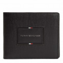 Cartera plegable de piel granulada