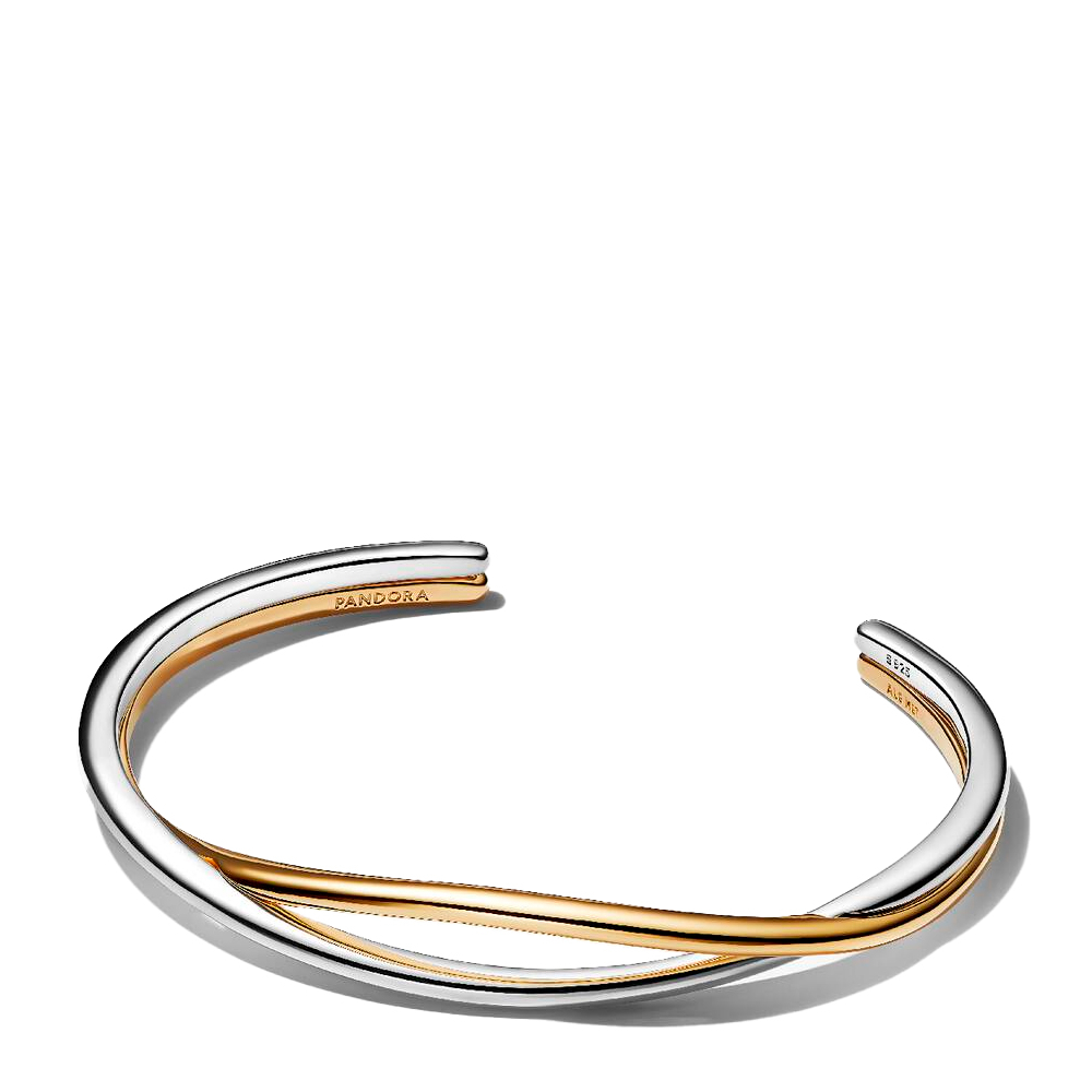 Pandora Pulsera Rígida Entrelazada en Dos Tonos 564656C00 – imagen 2