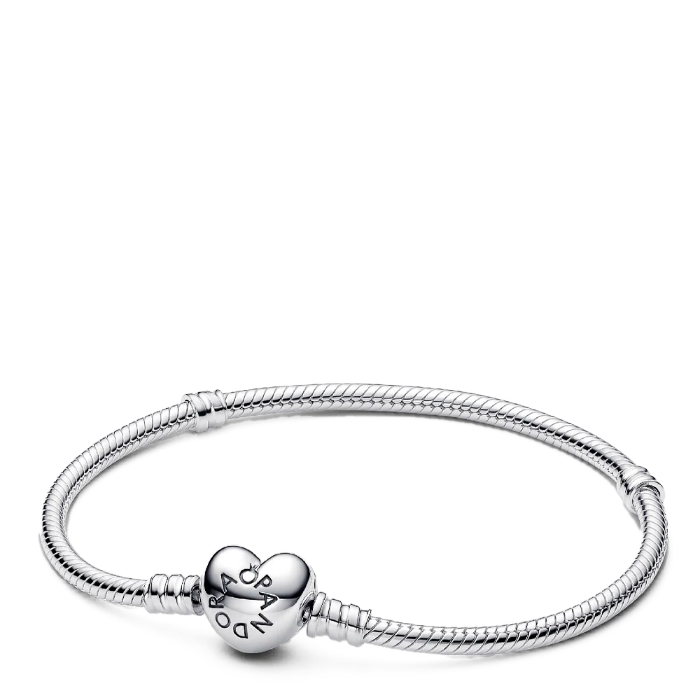 Pandora Pulsera Diseño Cadena de Serpiente y Corazón de Moments 594594C00