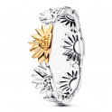 Two-Tone Sunflower Ring 164702C00