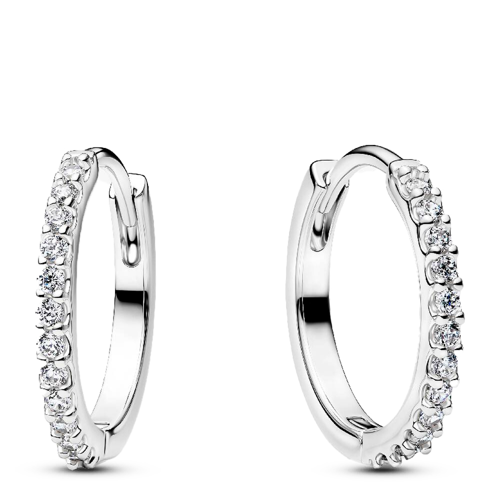 Pandora Pendientes de aro Mini Brillantes 294649C01