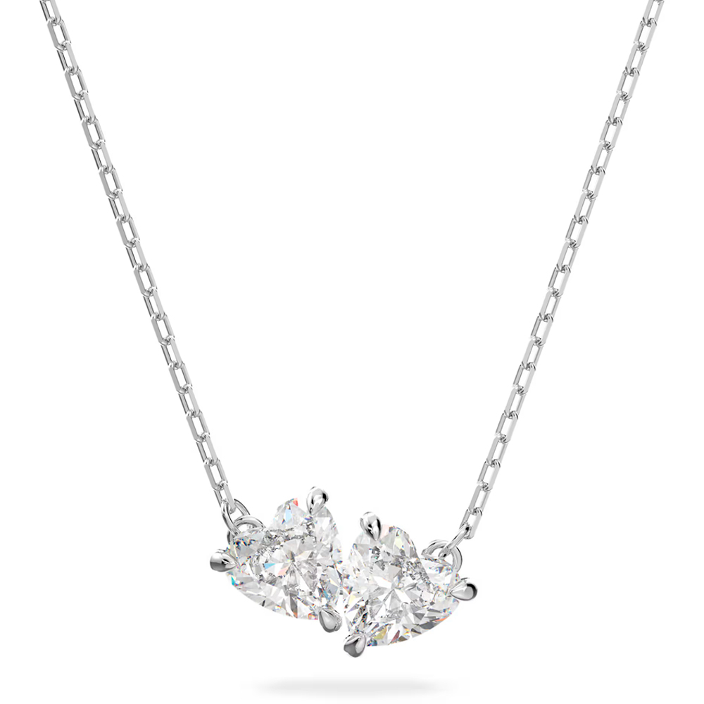 Swarovski Mesmera Halskette, Herz, Rhodiniert Weiß  - Image 4