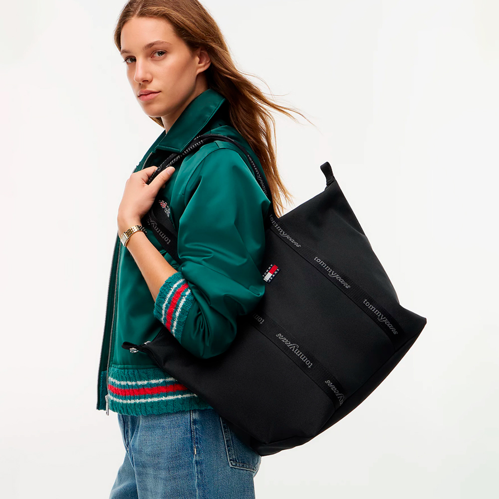 Tommy Hilfiger Eyewear Bolso tote Essential con inscripción