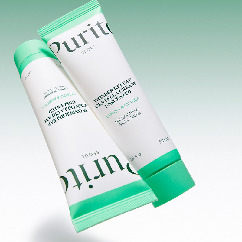 Purito Seoul Wonder Releaf Centella Cream Unscented Crema Facial Tratamiento Intensivo – imagen 2