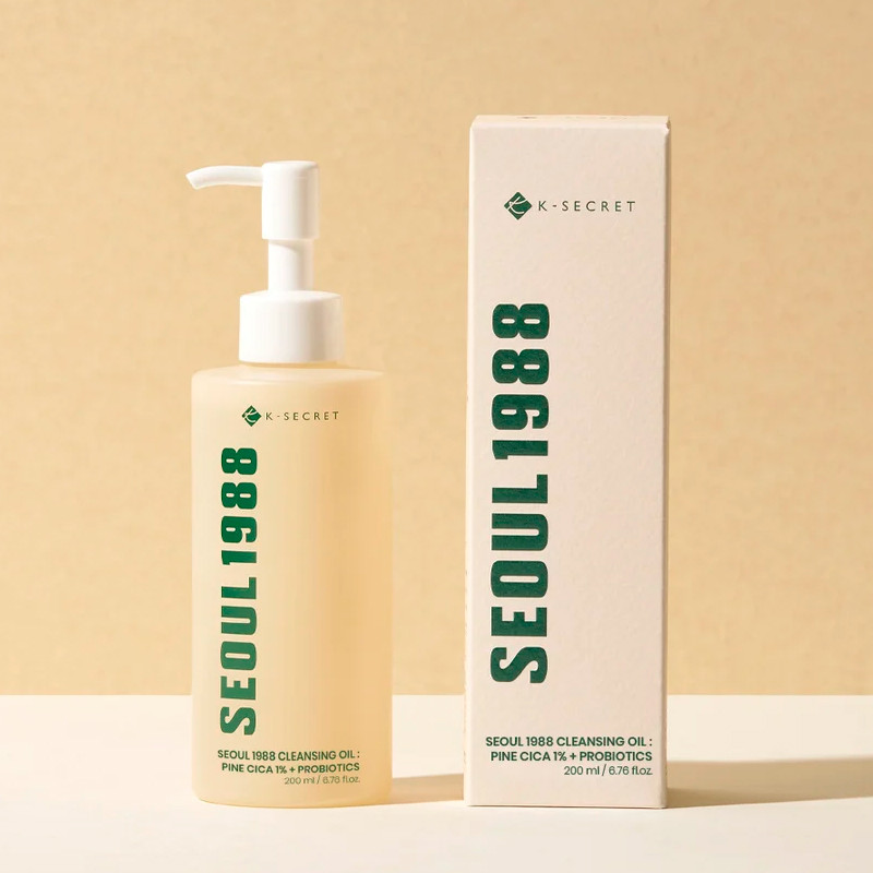K-Secret Seoul 1988 Aceite limpiador Pine CICA 1% + Probiotics 200ml – imagen 4