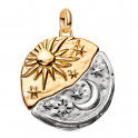 Breloque m&eacute;daillon XL Soleil et Lune 764806C01