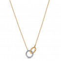 Intertwined Circles Necklace with Beads and Pav&eacute; 364825C01