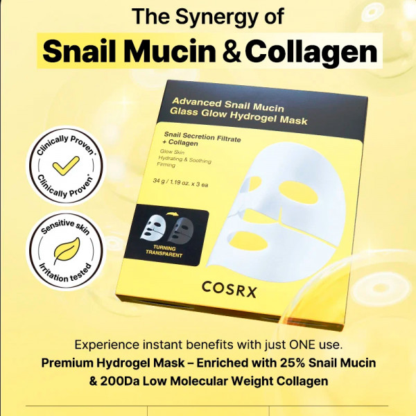 pack-3-advanced-snail-mucin-glass-glow-hydrogel-mask-multifunctional-face-mask