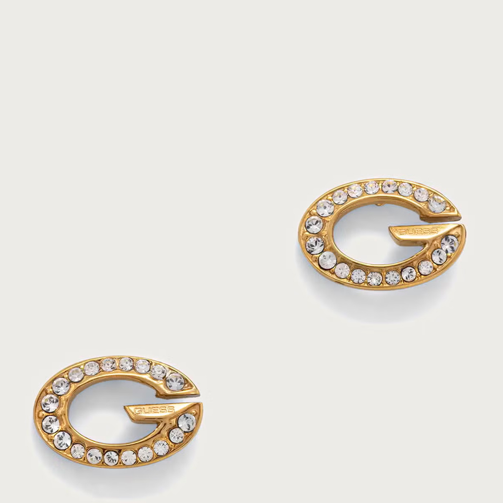 GUESS Pendientes 'G CAMDEN'  dorado / transparente – imagen 5