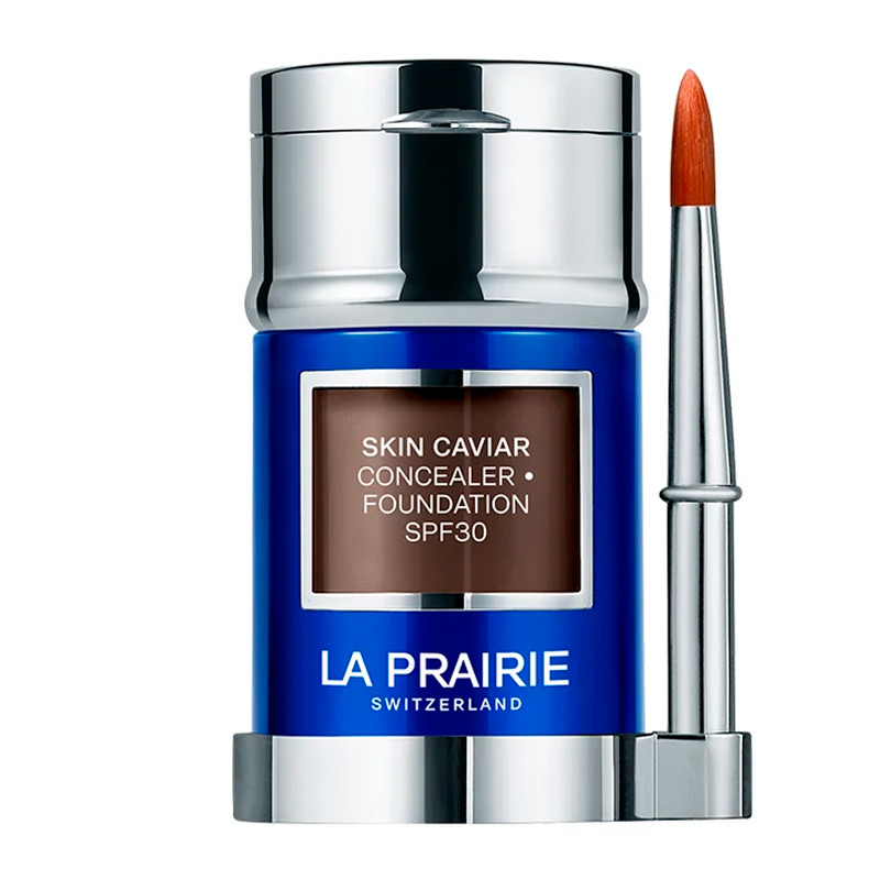 La Prairie 80-Warm Chestnut Fluid Base Skin Caviar Complexion - Concealer Foundation Spf30 Liquid Foundation And Concealer