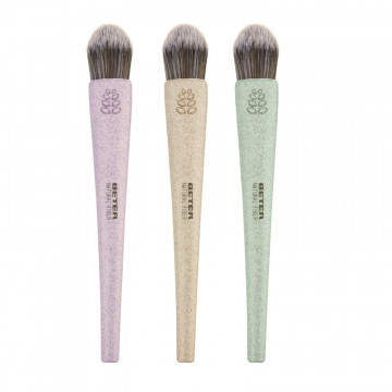 Flytande foundationborste av naturfiber