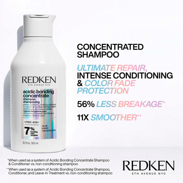 Syrebindende koncentratshampoo