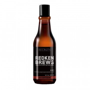 Redken Brews 3-i-1 shampoo, balsam og kropsvask