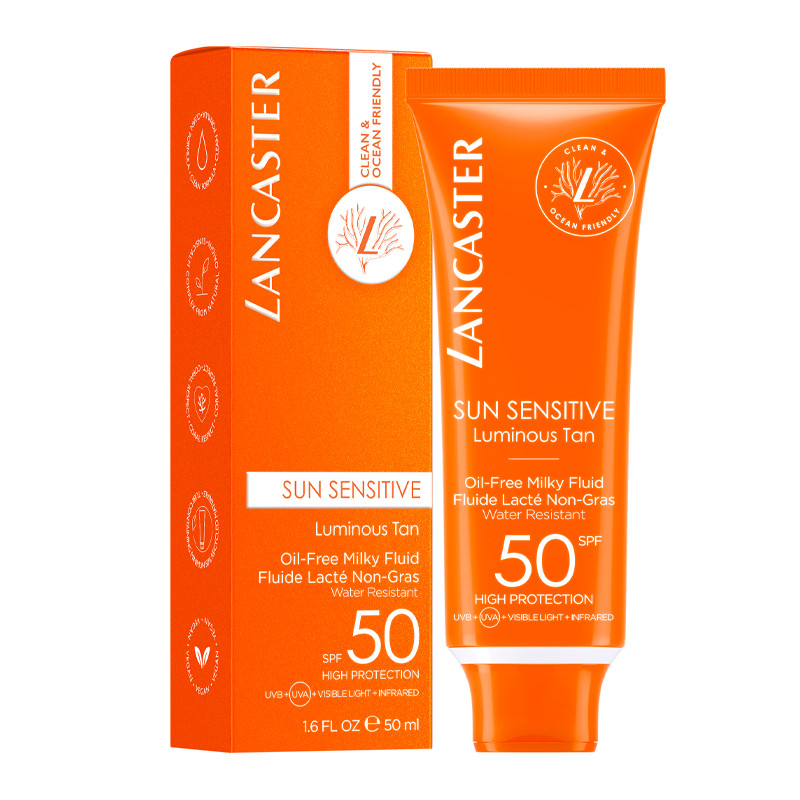 Lancaster Sun Beauty Sensitive Skin Face Fluid SPF50 Loción Facial – imagen 2