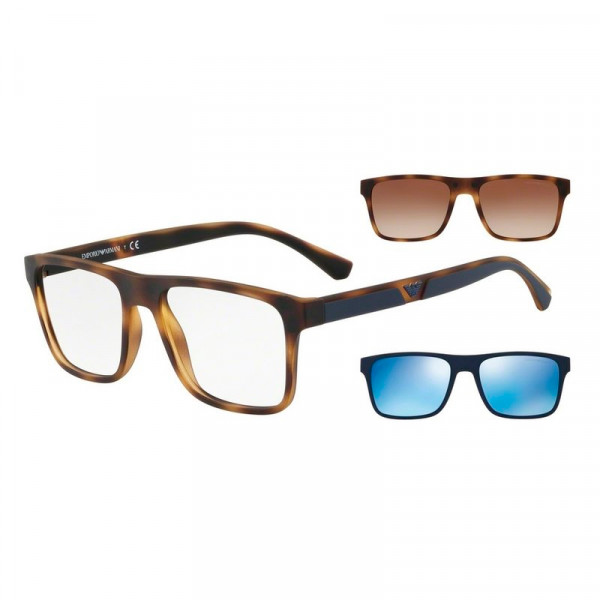 EA4115 50891W Matte Havana Clear