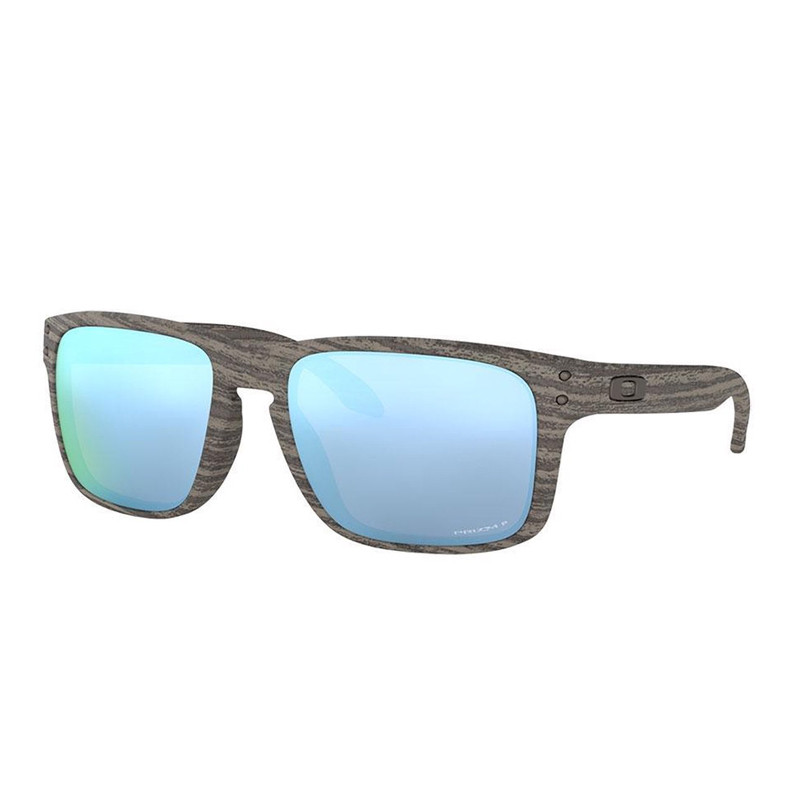 Oakley OO9102-J955 Holbrook Woodgrain Collection Prizm Deep Water Polarized