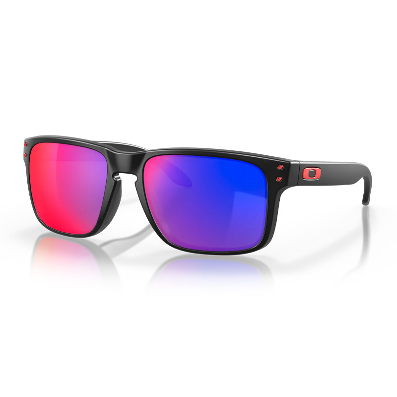 Oakley Men's Black/Red Sunglasses For Oo9102 Holbrook Sunglasses