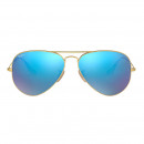 RB3025 112/17 T58 Aviator Flash Lenses Blue