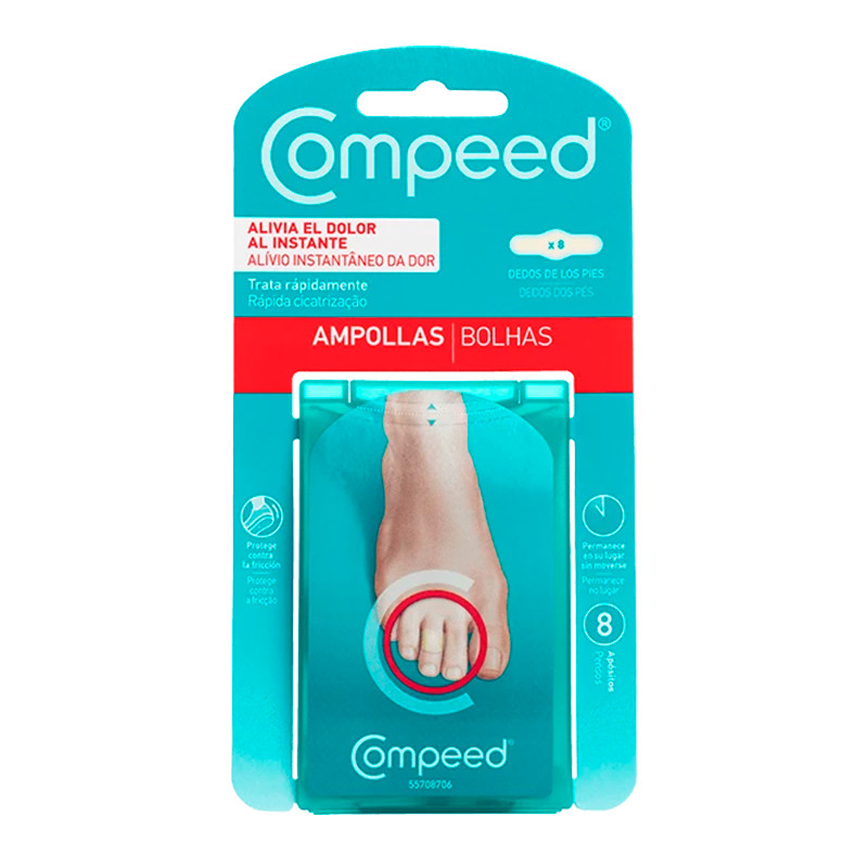 Compeed Botiquín Ampollas Dedos del pie - 8 Unidades