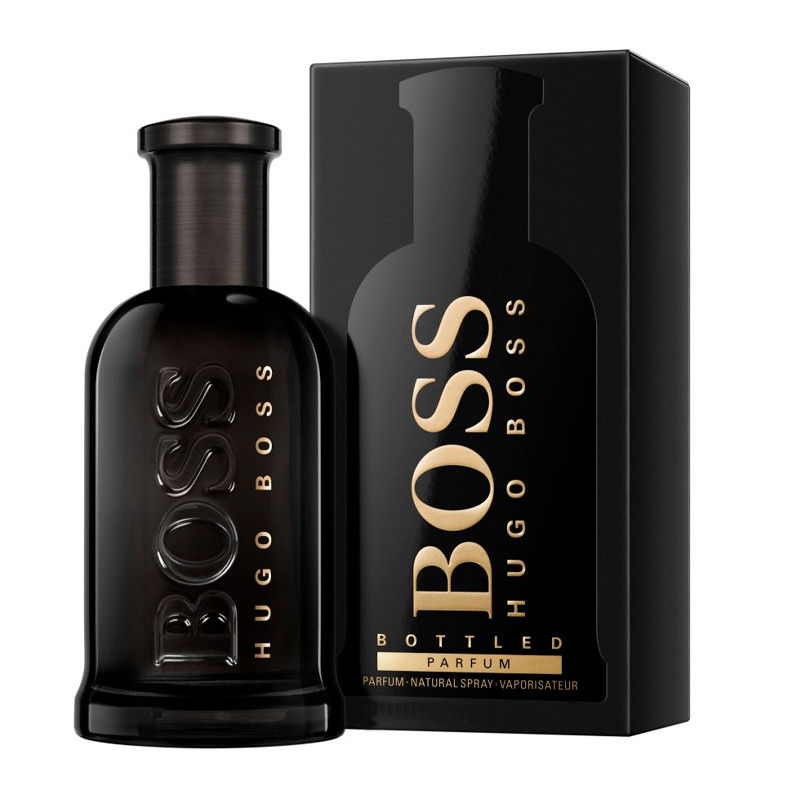 HUGO BOSS Bottled Parfum para hombres 200 ml | Fragancia amaderada ambarina, con notas de cuero y raiz de orris | Atemporal y de larga duración
