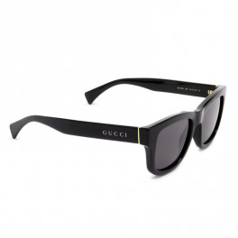  Gucci Rectangular Sunglasses GG0008S 001 Shiny Black