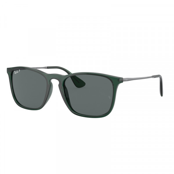 RB4187 666381 T54 Chris 145 3P Transp Green Dark Grey