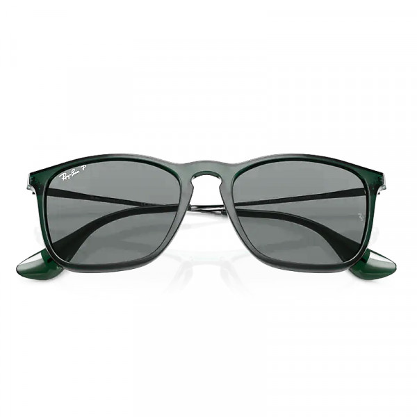 RB4187 666381 T54 Chris 145 3P Transp Green Dark Grey