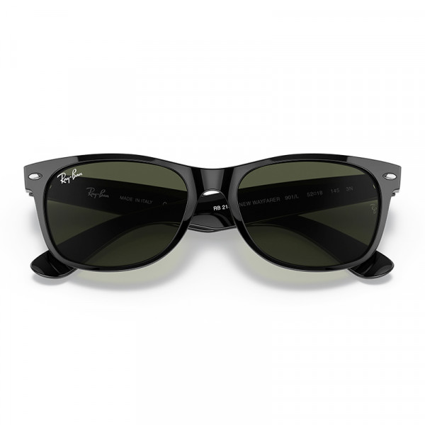 Rb2132 new wayfarer 901l black crystal green