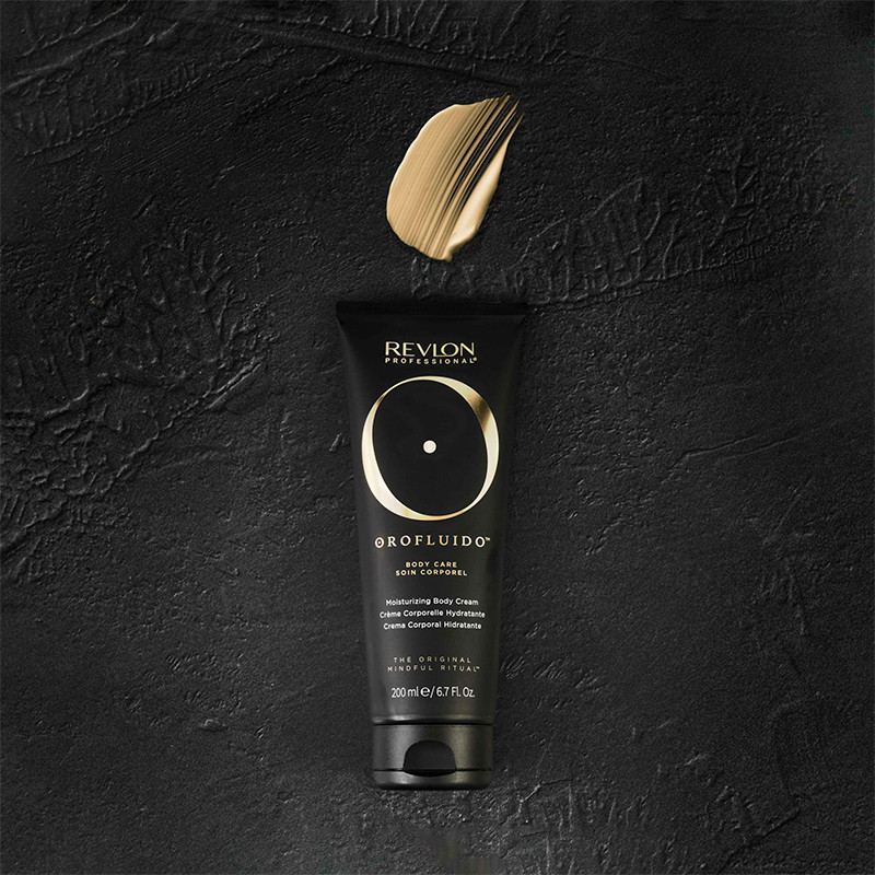 REVLON PROFESSIONAL Orofluido Crema Corporal Hidratante, Loción para Cuerpo Hidratante con Aceite de Argán, Crema Corporal para una Piel Suave, Radiante y Delicadamente Perfumada, Fórmula Vegana 200ml – imagen 3