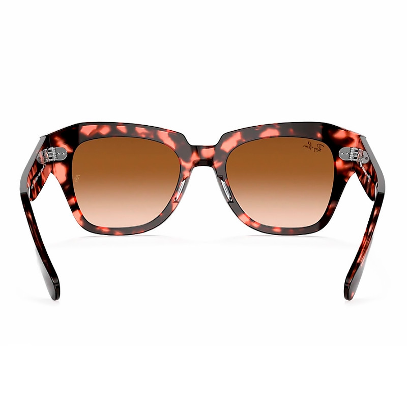 Ray-Ban Pink Sunglasses Rb2186 State Street Fleck Sunglasses