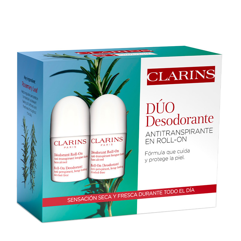 Clarins Women's Cosmetic Set Duplo Deodorant Set 50Ml