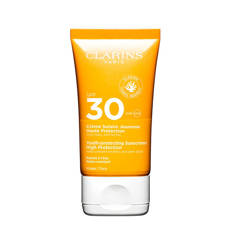 Clarins Cosmética Facial Crème Solaire Jeunesse Crema Solar Antiedad Con Protección SPF30+
