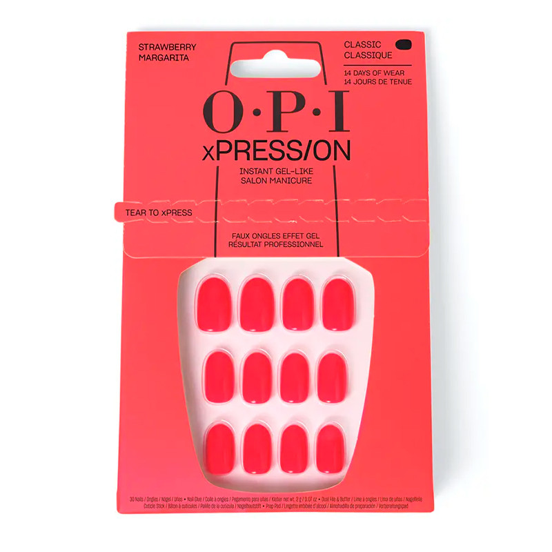 O.p.i Smalti xPRESS/ON Unghie Artificiali + Smalto FRAGOLA MARGARITA
