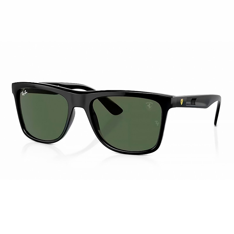 Ray-Ban Ferrari RB4413M, Black Sunglasses Dark Green lenses, Mojo Glasses - Image 3