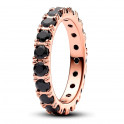 Glanzende zwarte Fila Eternity-ring 180050C02